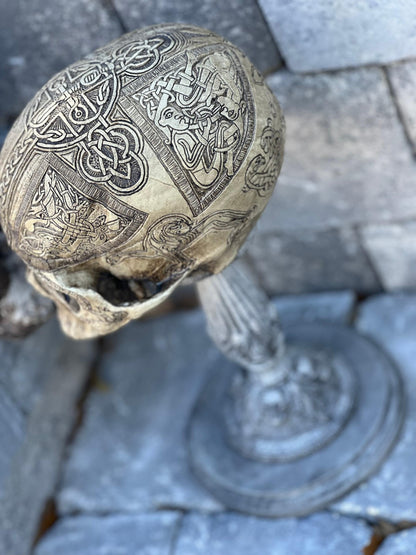 Book of Kells Replica Skull