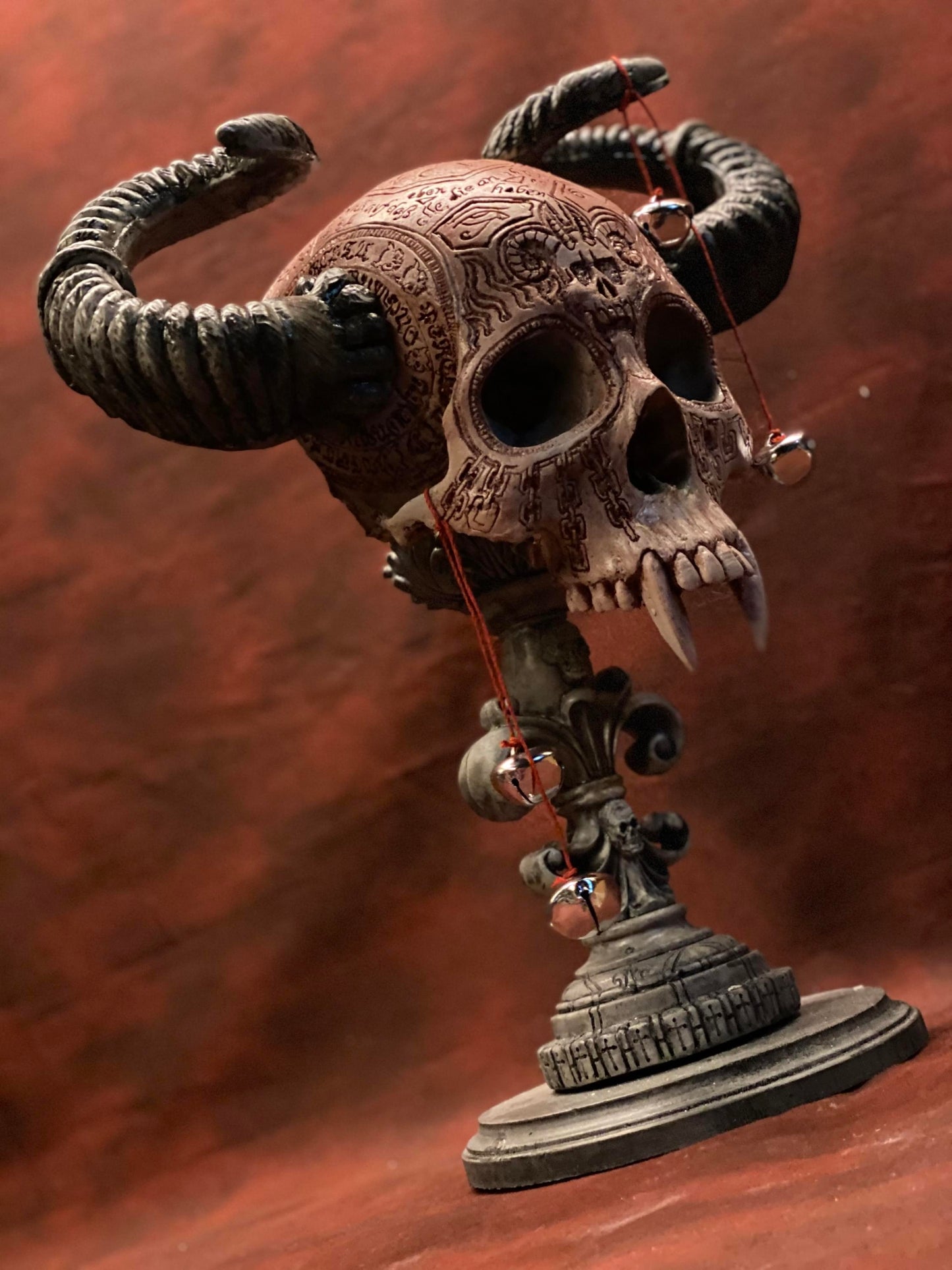 Krampus Wall Hanging Skull