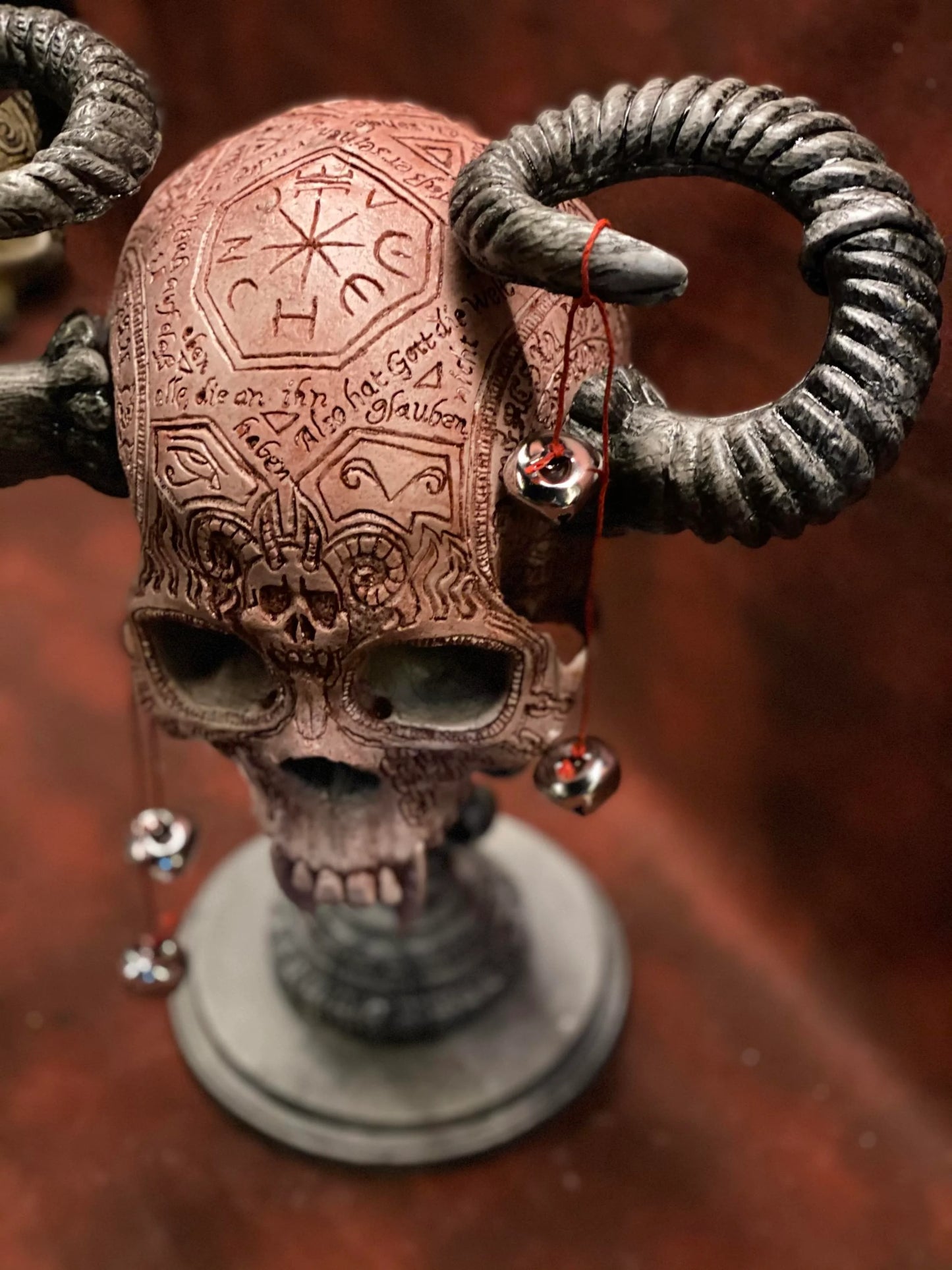 Krampus Wall Hanging Skull