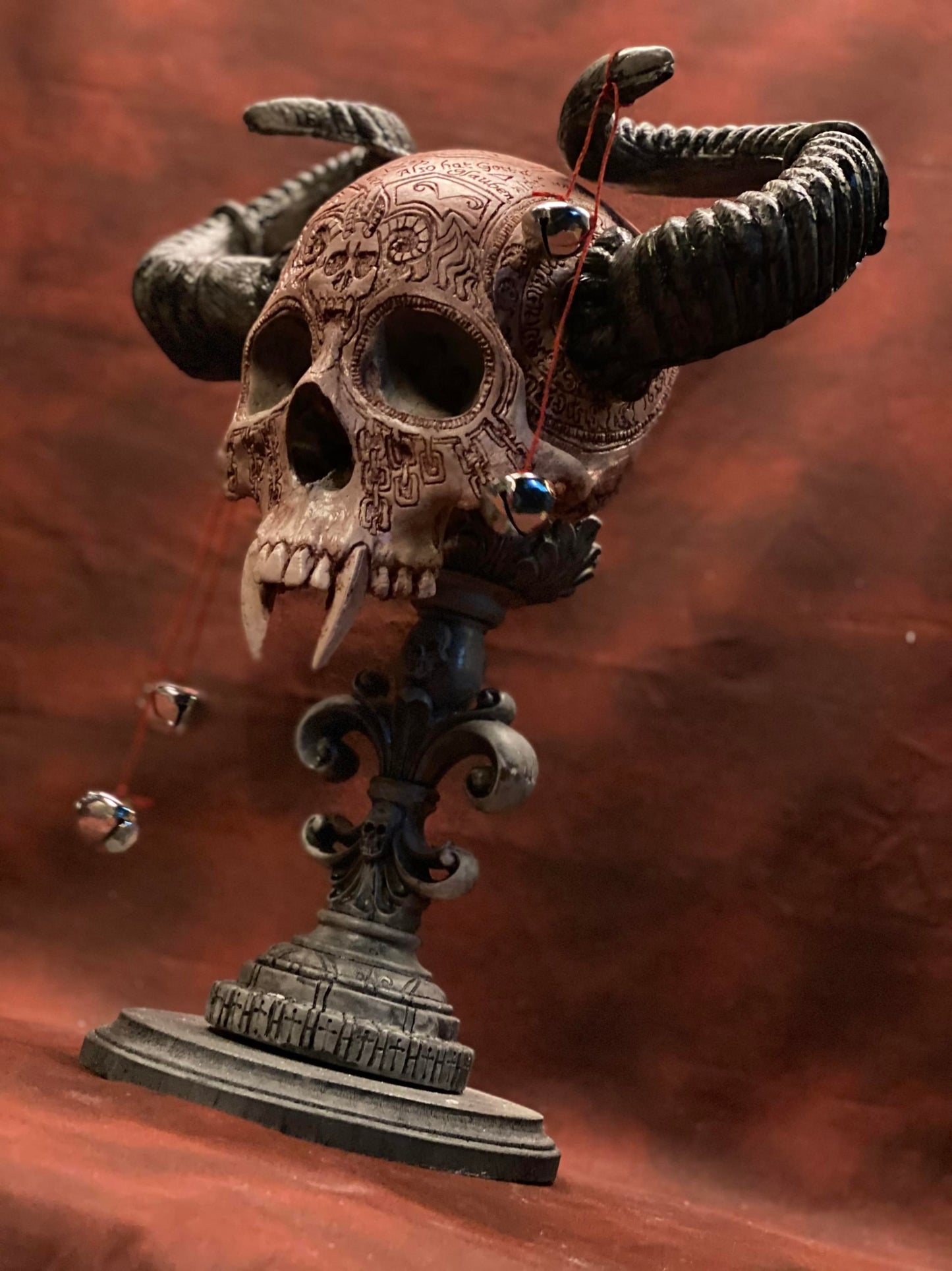 Krampus Wall Hanging Skull