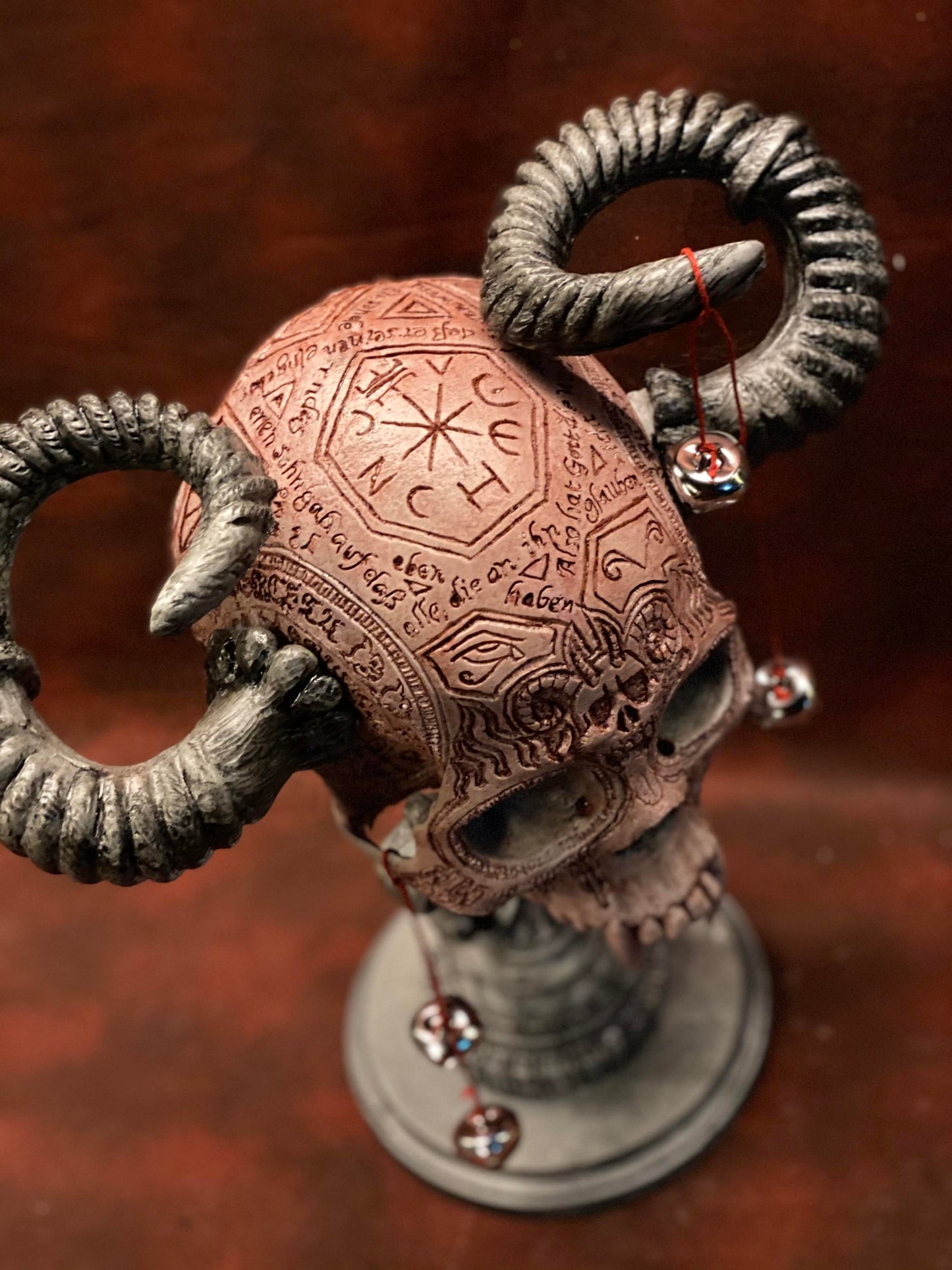 Krampus Wall Hanging Skull