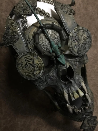Real Viking Berserker Skull