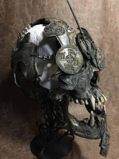 Real Viking Berserker Skull