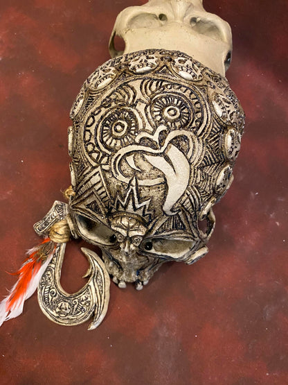 Tiki Wall Hanging Skull