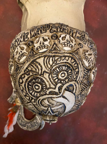 Tiki Wall Hanging Skull