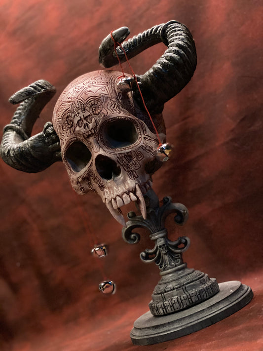 Krampus Wall Hanging Skull