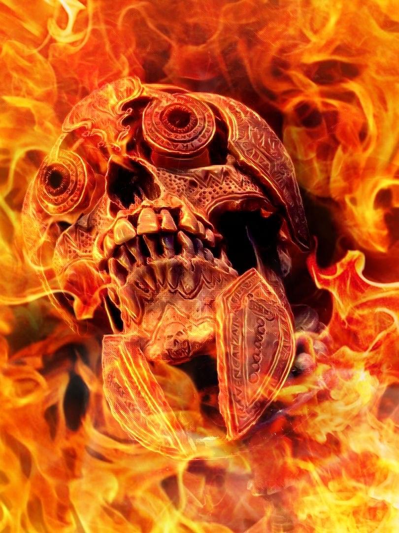 Ghost Rider Skull by Zane Wylie